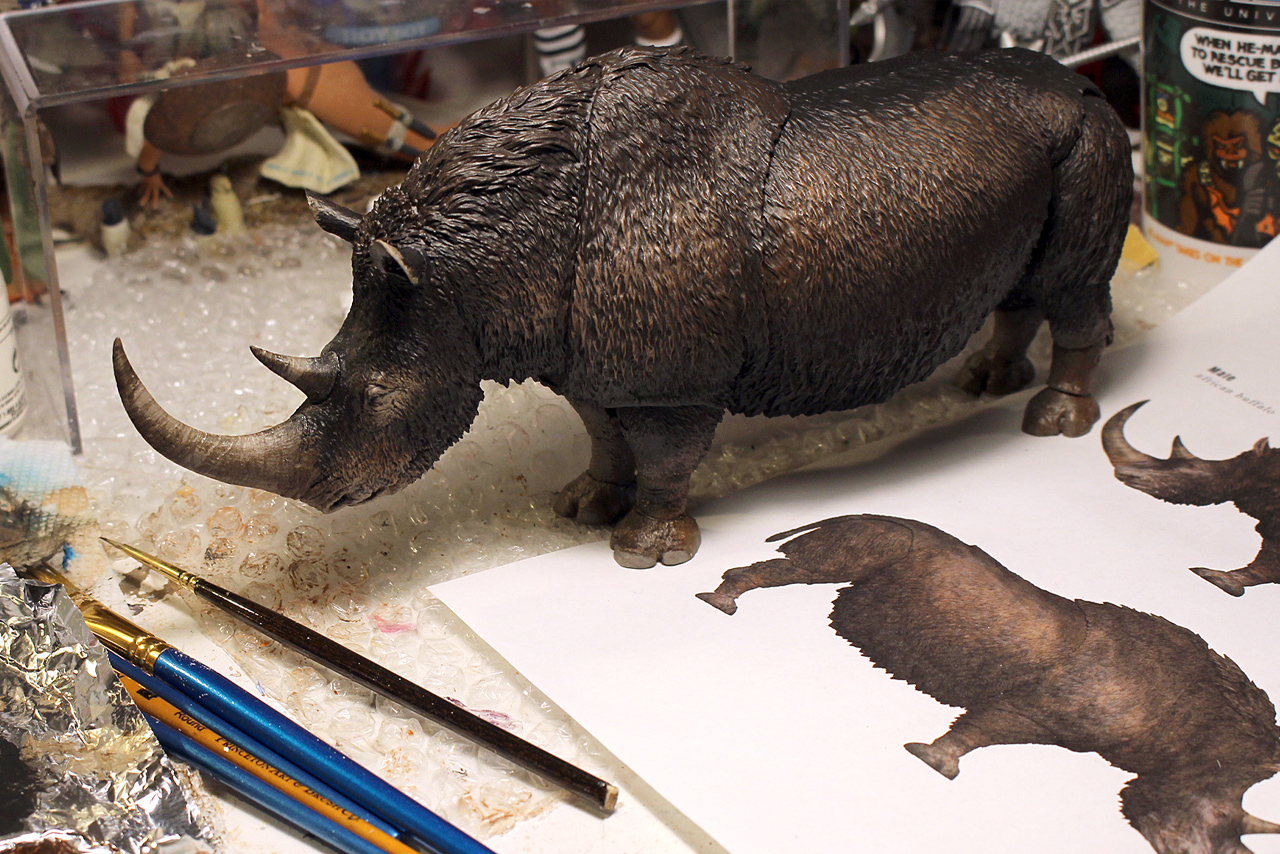 Creative Beast Studio Reveals Woolly Rhino Paint In Progress Teaser