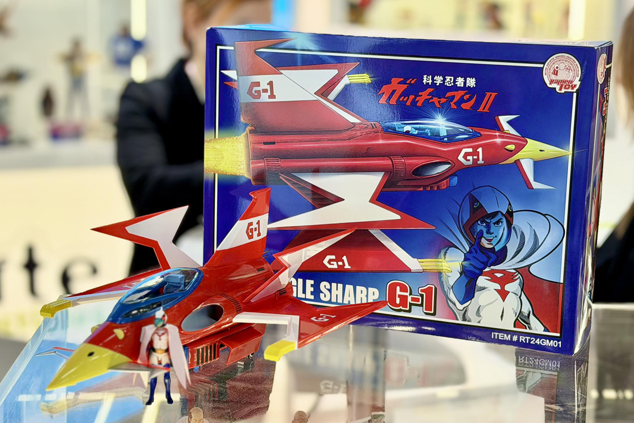 Ramen Toy G-1 Eagle Sharp: Gatchaman Icon On Display at Nuremberg Toy Fair