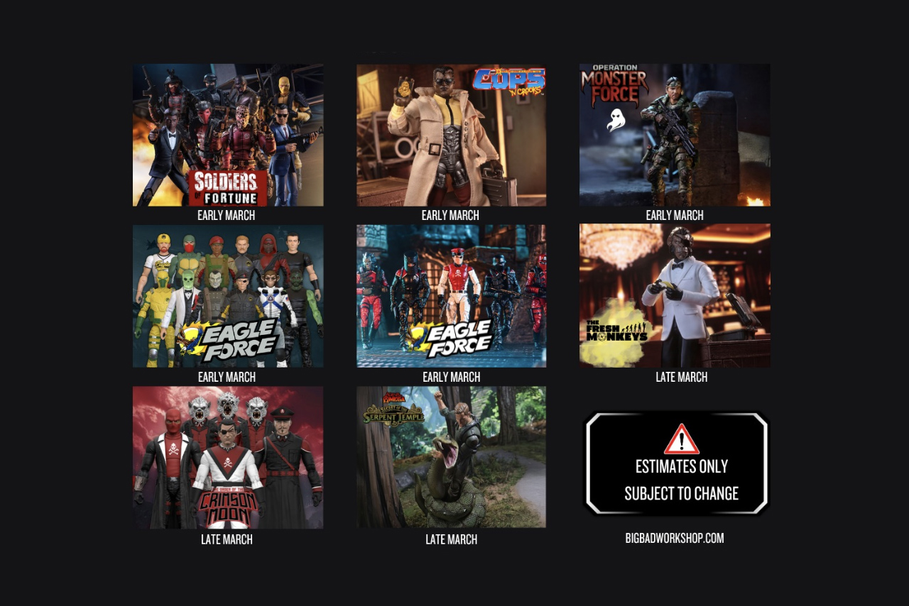 BigBadWorkShop 2026 Release Wave: Soldiers of Fortune, Eagle Force, and C.O.P.S. Arrival