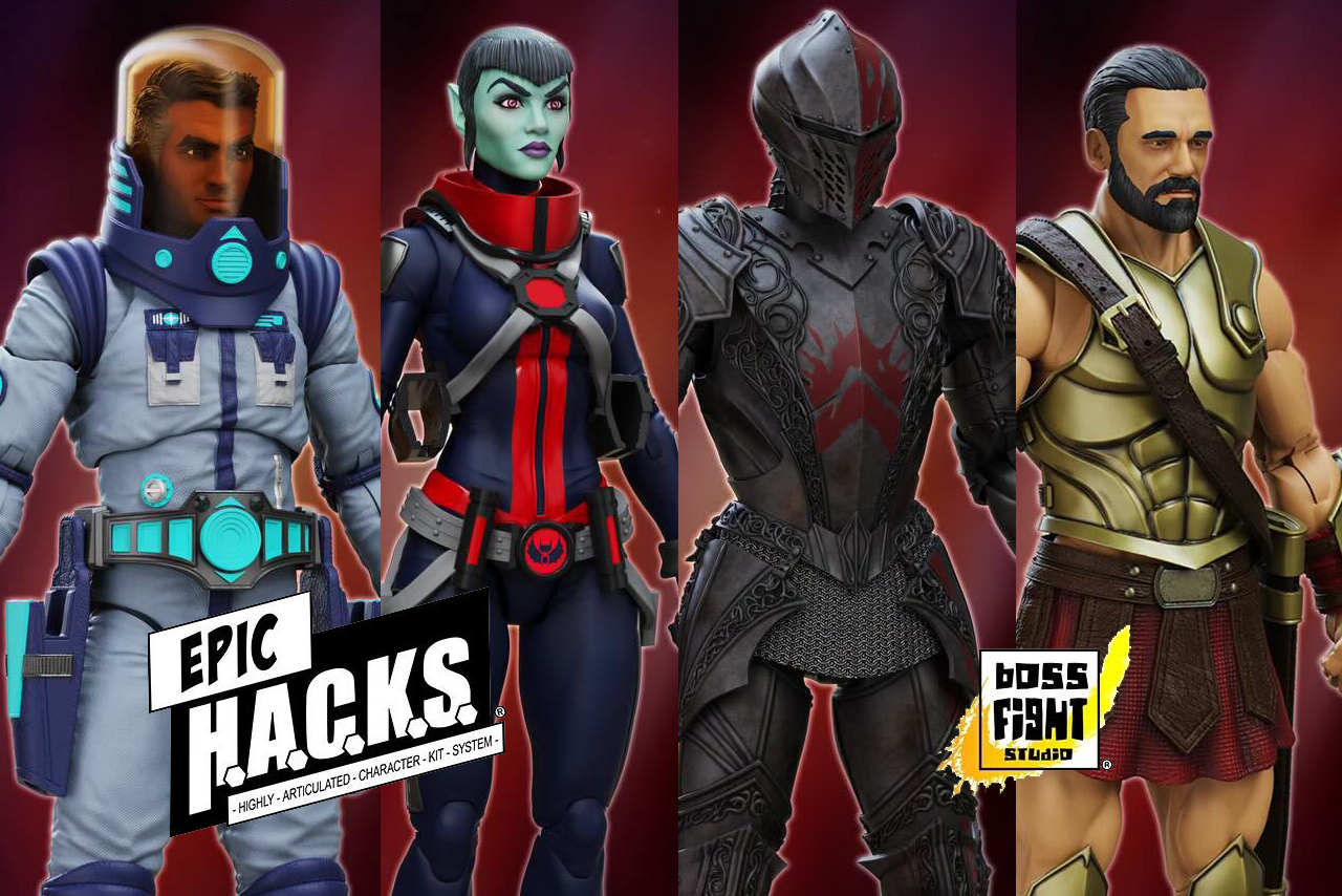 Boss Fight Studio Epic H.A.C.K.S. Wave 2: First Look at 1:12 Scale Renders